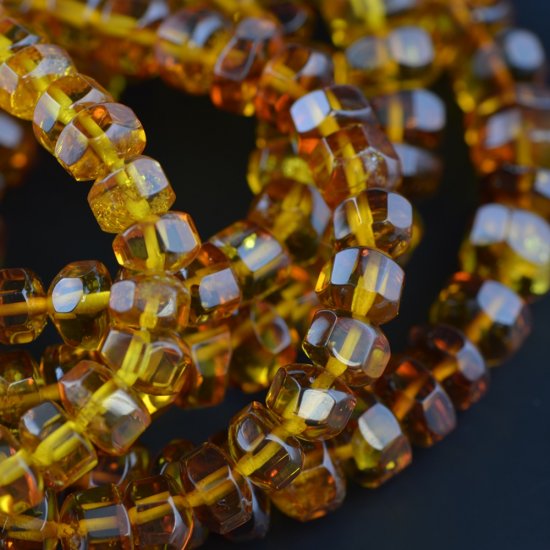 Cognac natural amber beads bracelet
